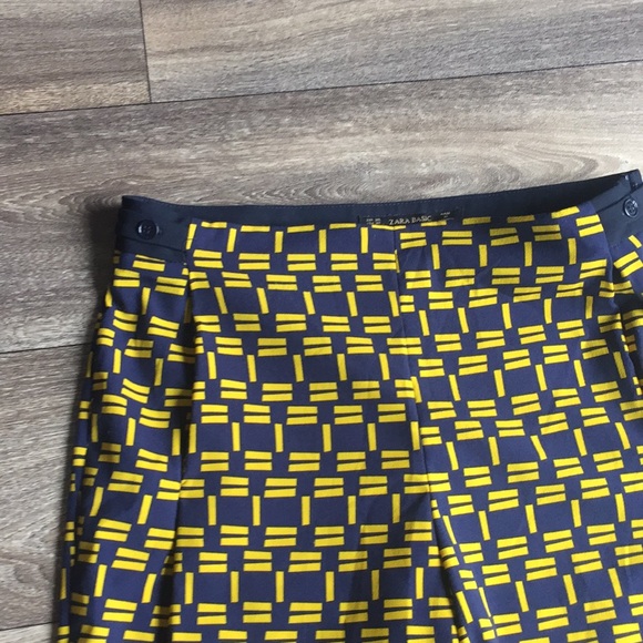 Zara Basic Geometric Print Pants Size XS - Picture 4 of 6